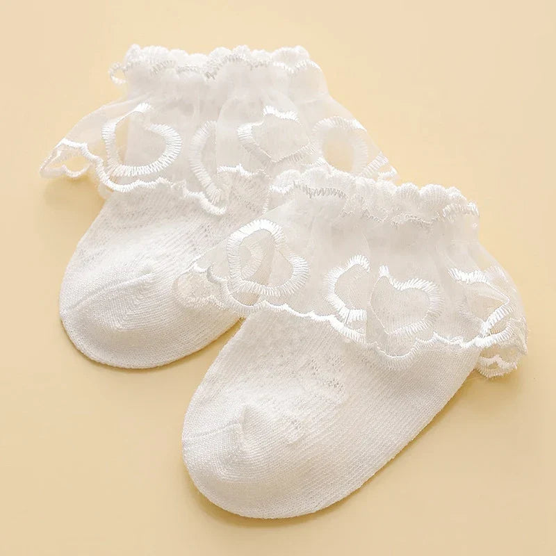 Princess Lace Floral Baby Socks