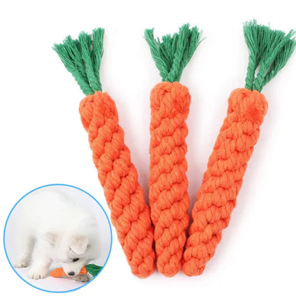 Carrot Dog Bite Rope Toys