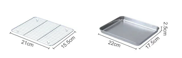 Stainless Steel Baking Pan Tray with Wire Rack