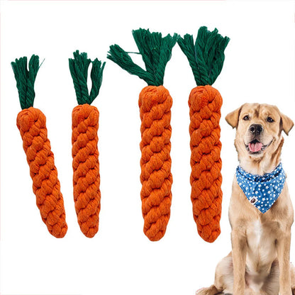 Carrot Dog Bite Rope Toys