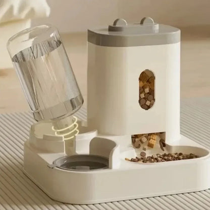 Automatic Feeder Food Bowl With Water Fountain