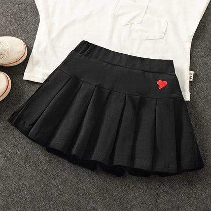 All-Match Pleated Culottes Uniform Skirts