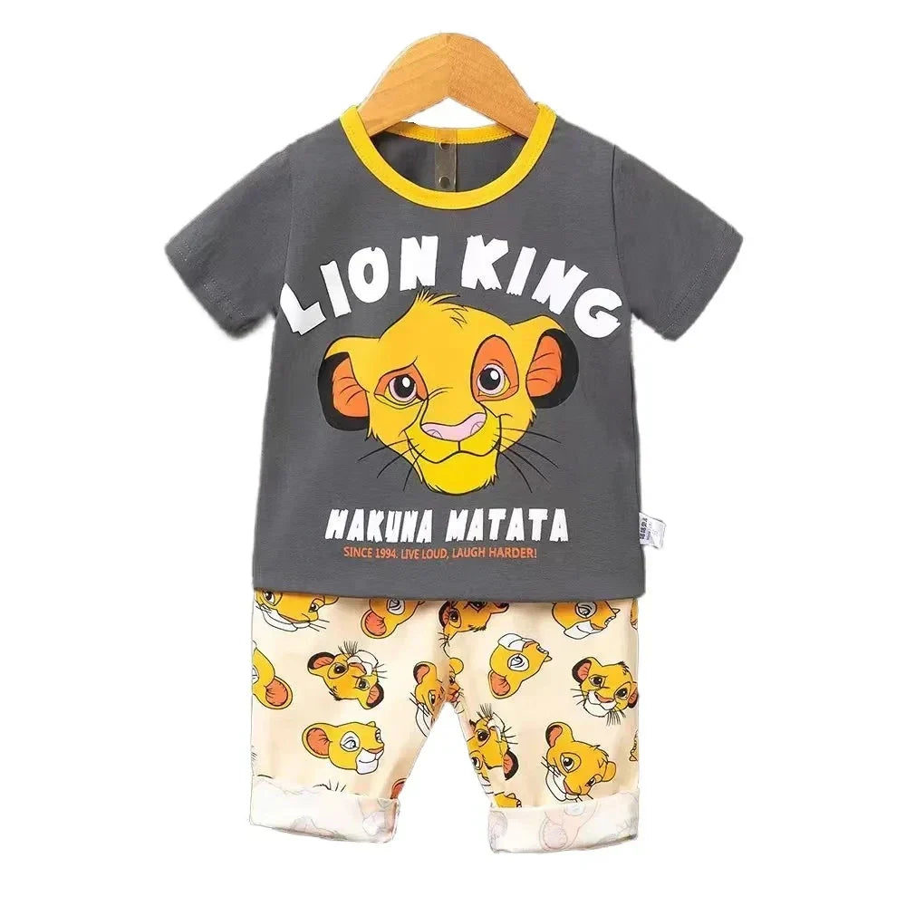 Cartoon Casual Kids Clothes 2 Piece Set