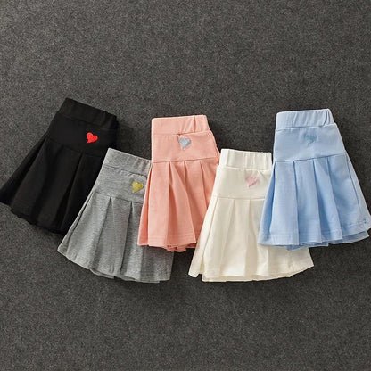 All-Match Pleated Culottes Uniform Skirts