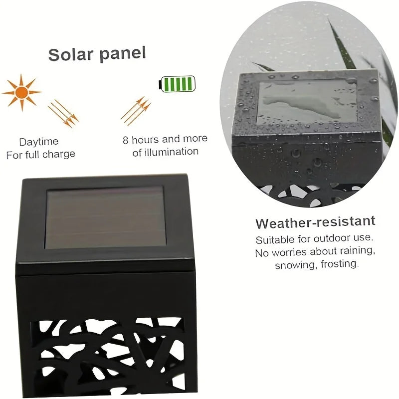 6PCS Solar Powered LED Garden Stake Lights