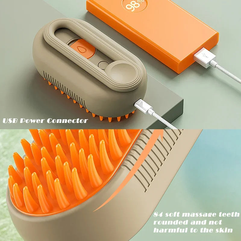 Steam Brush 3in1 Grooming Supplies