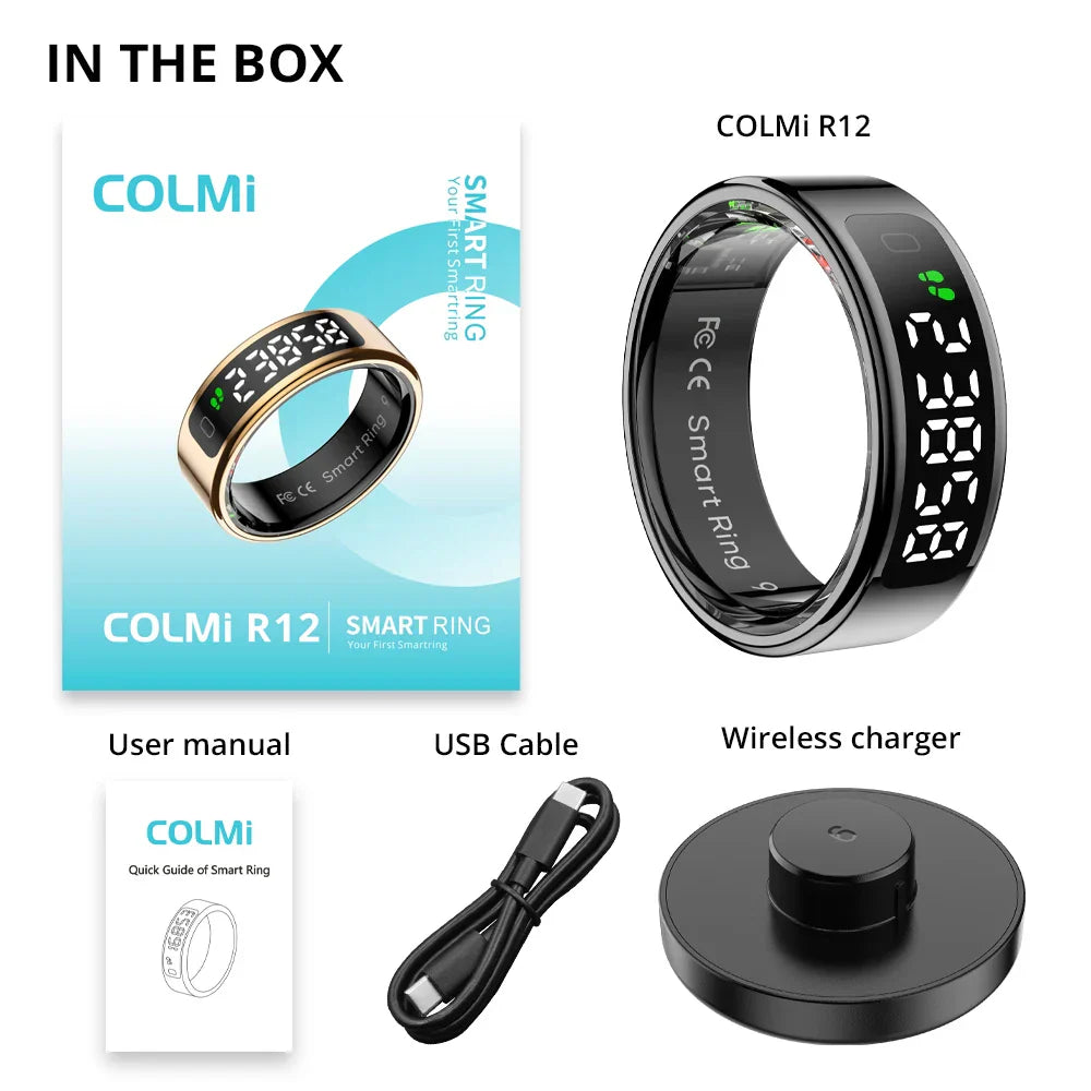 COLMI R12 Smart Ring with Wireless Charging