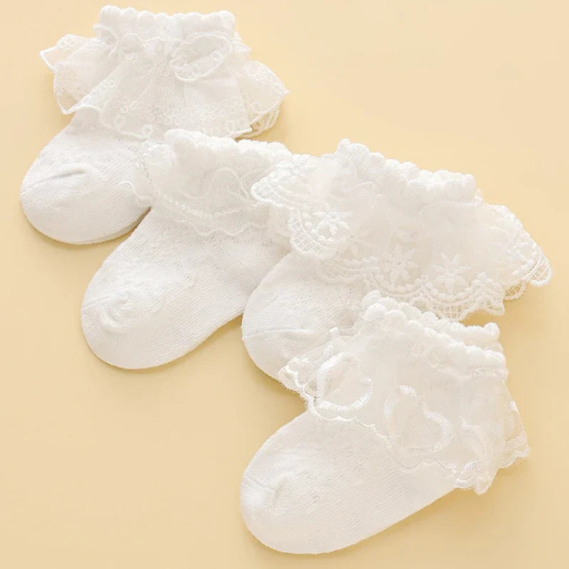 Princess Lace Floral Baby Socks