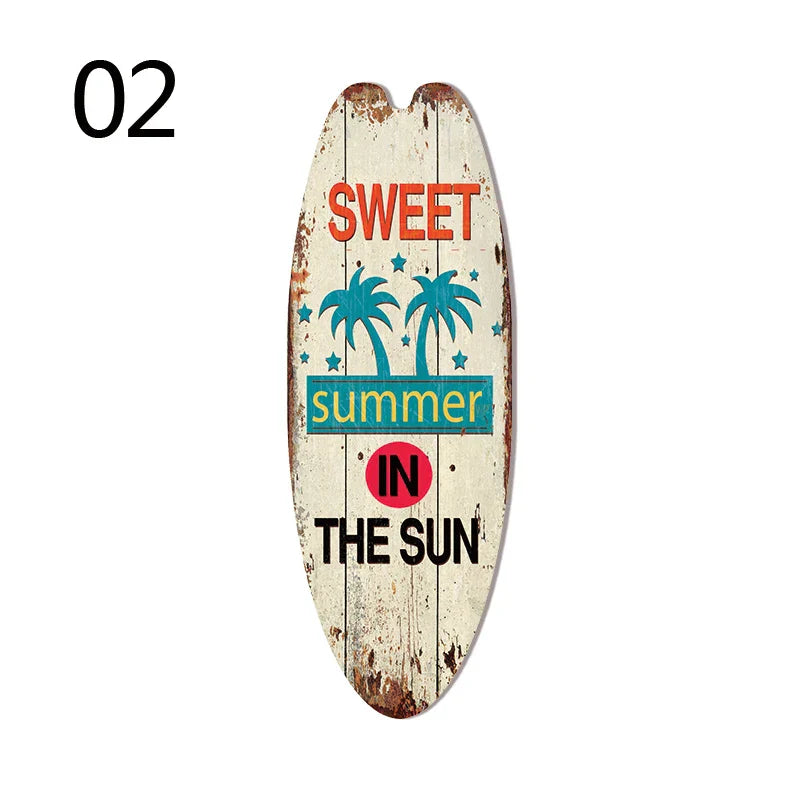 Vintage Wooden Printed Door Sign