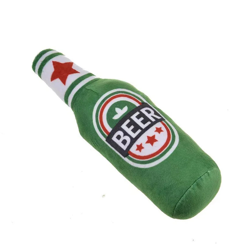 Beer Bottle Shaped Bite-Resistant Clean Teeth Chew Toy