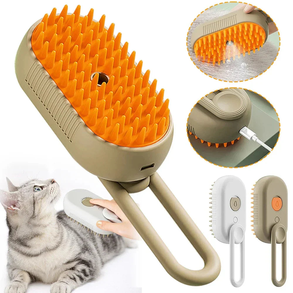 Steam Brush 3in1 Grooming Supplies