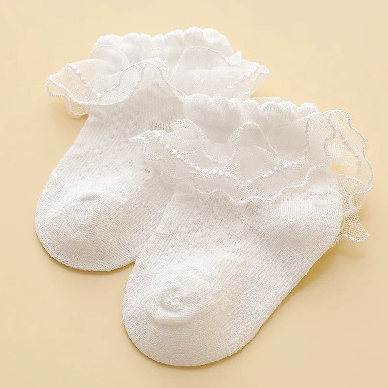 Princess Lace Floral Baby Socks