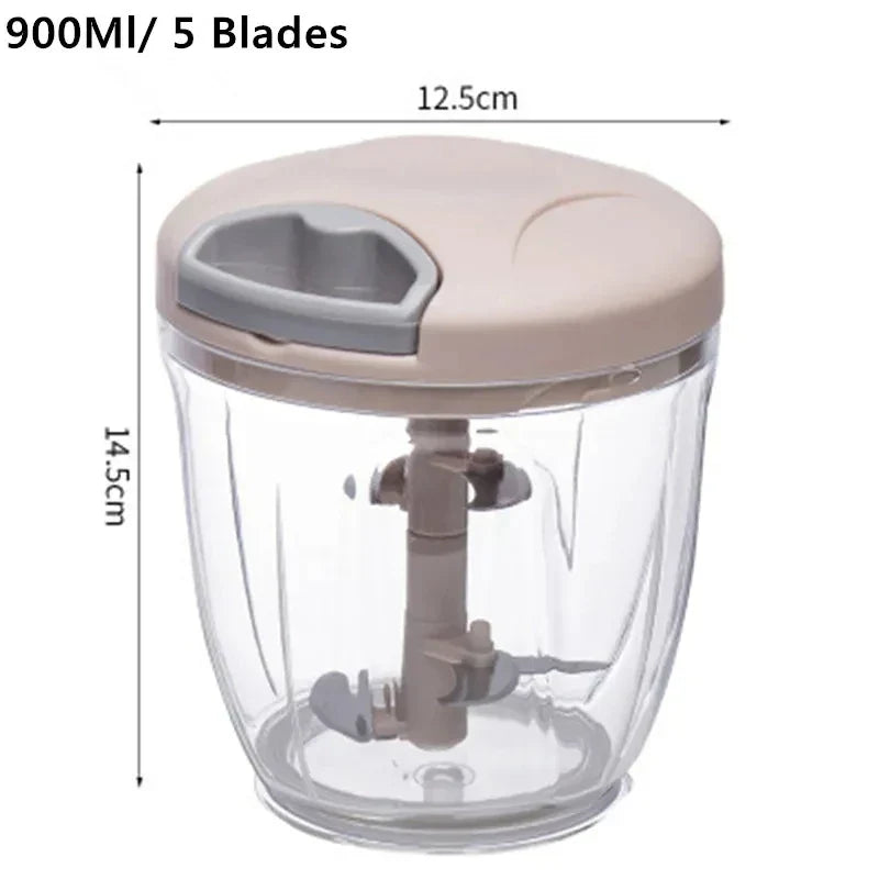 Manual Meat Mincer Garlic Chopper