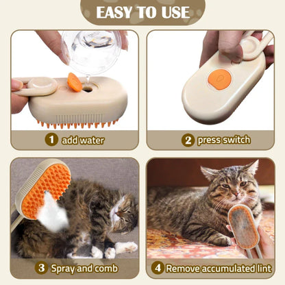 Steam Brush 3in1 Grooming Supplies