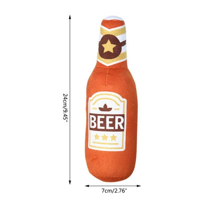 Beer Bottle Shaped Bite-Resistant Clean Teeth Chew Toy