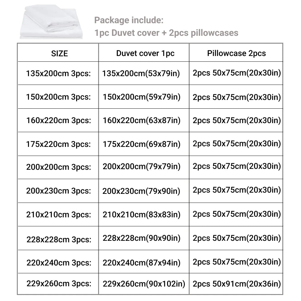 Double Comforter Bedding Cover Set