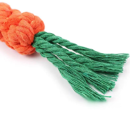 Carrot Dog Bite Rope Toys