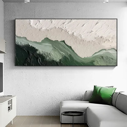 Minimalist Beach Abstract Print Canvas Painting