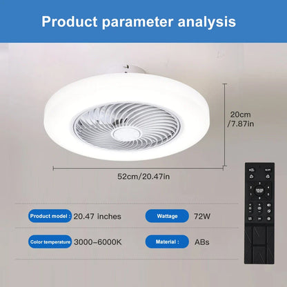 Remote Control Smart Ceiling Fans With Lights