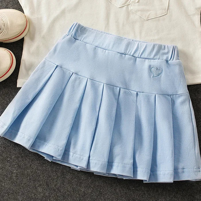 All-Match Pleated Culottes Uniform Skirts