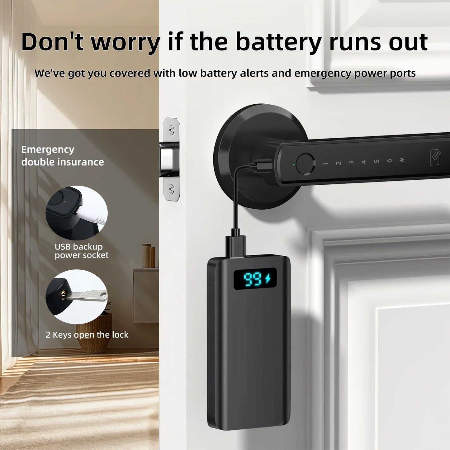 Fingerprint Door Smart Lock With App Control