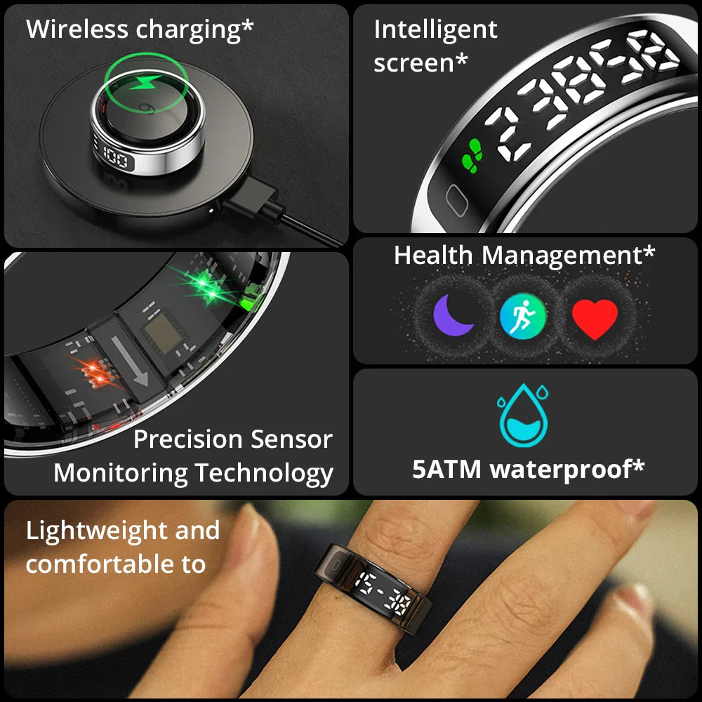 COLMI R12 Smart Ring with Wireless Charging