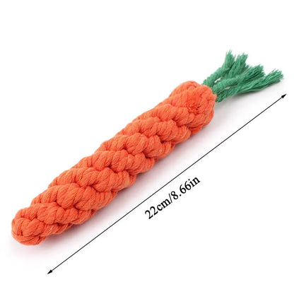 Carrot Dog Bite Rope Toys
