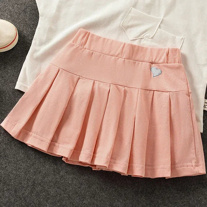All-Match Pleated Culottes Uniform Skirts