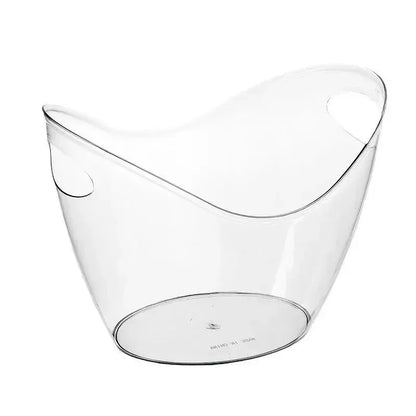 Hot Transparent Ice Cube Storage Bucket