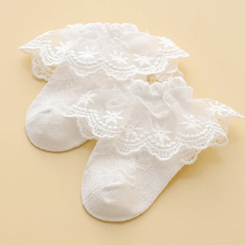 Princess Lace Floral Baby Socks