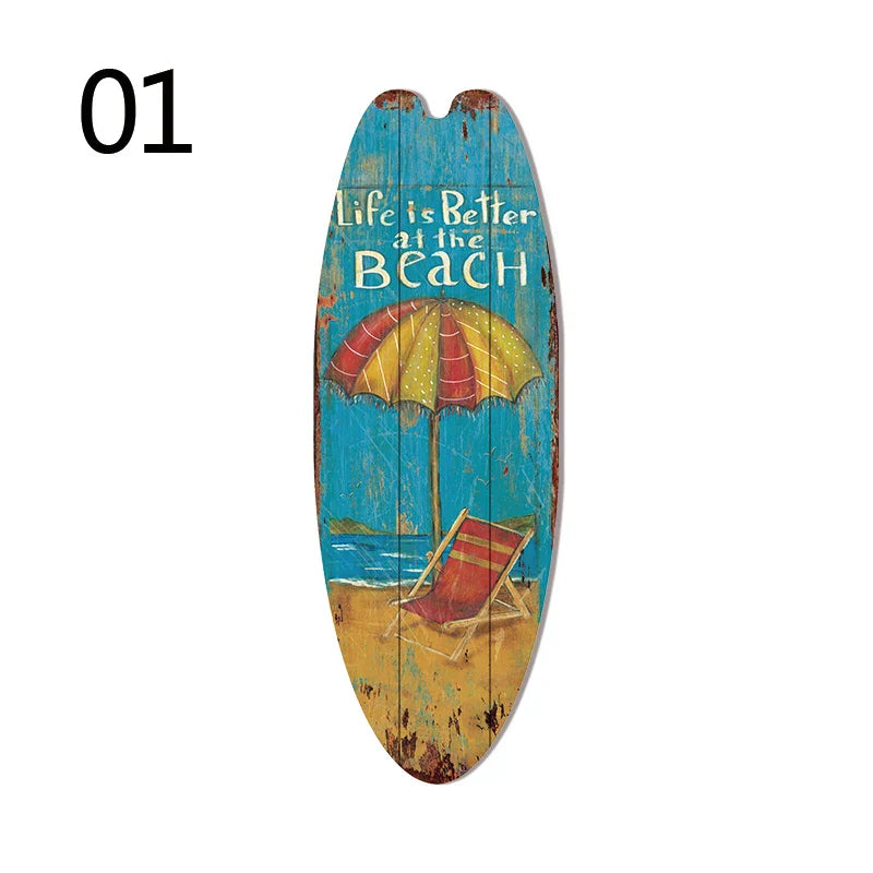 Vintage Wooden Printed Door Sign