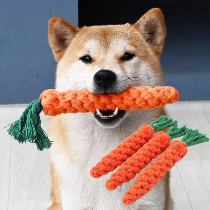 Carrot Dog Bite Rope Toys