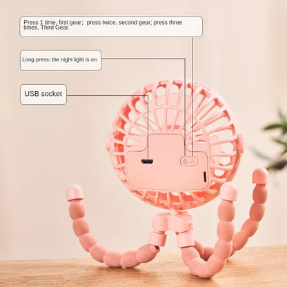 600mAh USB Rechargeable Handheld Electric Fan